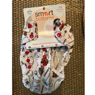 Smart Bottoms OS Cloth Diaper Cover First Aid Medical Print  NWT 10-35lbs