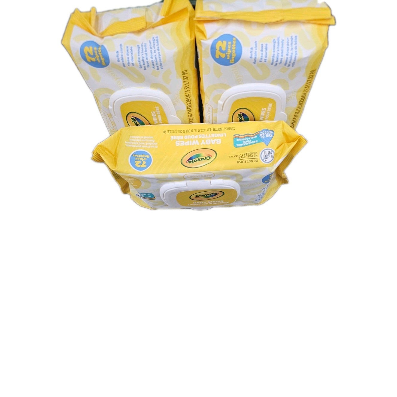 Crayola Baby Wipes 72 Count 3-Pack Gentle Cleansing for Babies
