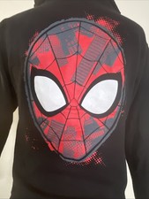 Universal Studios Marvel Spiderman Hoodie Black M Youth Hooded Sweatshirt