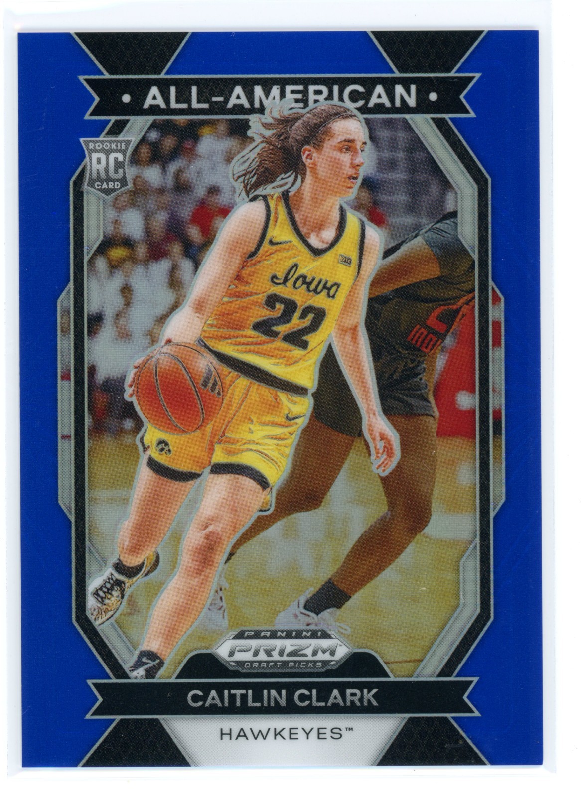 2024 Panini Prizm Draft Picks All-American Caitlin Clark #23 Blue Prizm /199