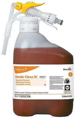Diversey Stride SC 3 Neutral Cleaner RTD Citrus 5L 2 Bottles 93063390