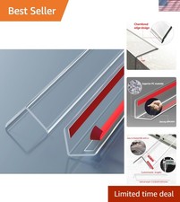 Durable 2PCS Corner Guards - Clear Plastic Protectors for Walls, 16"x1.18"