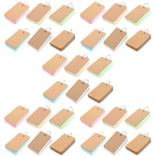 30 Pcs Blank Ring Notepads Blank Vocabulary Notepads Portable Memo Cards