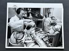 1963 NASA Astronaut L. Gordon Cooper, Jr., Space Suit Fittings Check Photograph