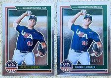Gabriel Hughes 2022 Panini Stars & Stripes Longetivity Foil 13/99 + Base Foil