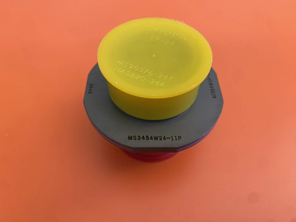 Aero/Amphenol Circular MIL Spec Connector 9P NUT Recep PIN MS3454W24-11P - Image 4 of 4