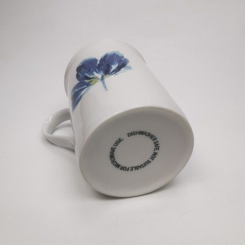 ~ Vintage ~ Laura Ashley Home ~ Set Of 4 Mugs White & Blue Floral Print ~ BNIB ~ - Picture 7 of 17