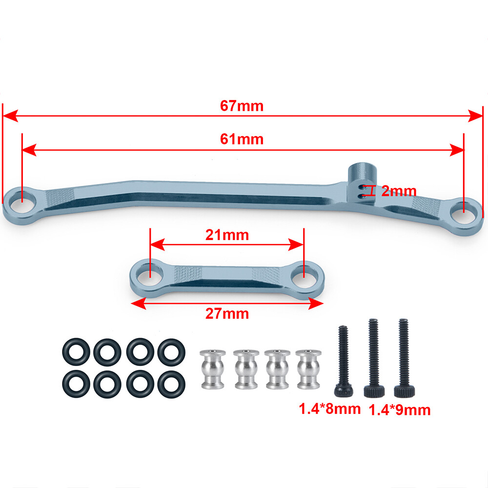 INTEGY CNC Aluminum Steering Ball End For Hyper 10SC - 10mm O.D., M5 Thread (T8262)