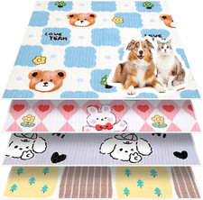 4 Pack 48" Square Whelping Pads for Dogs,Waterproof round Whelping Pads