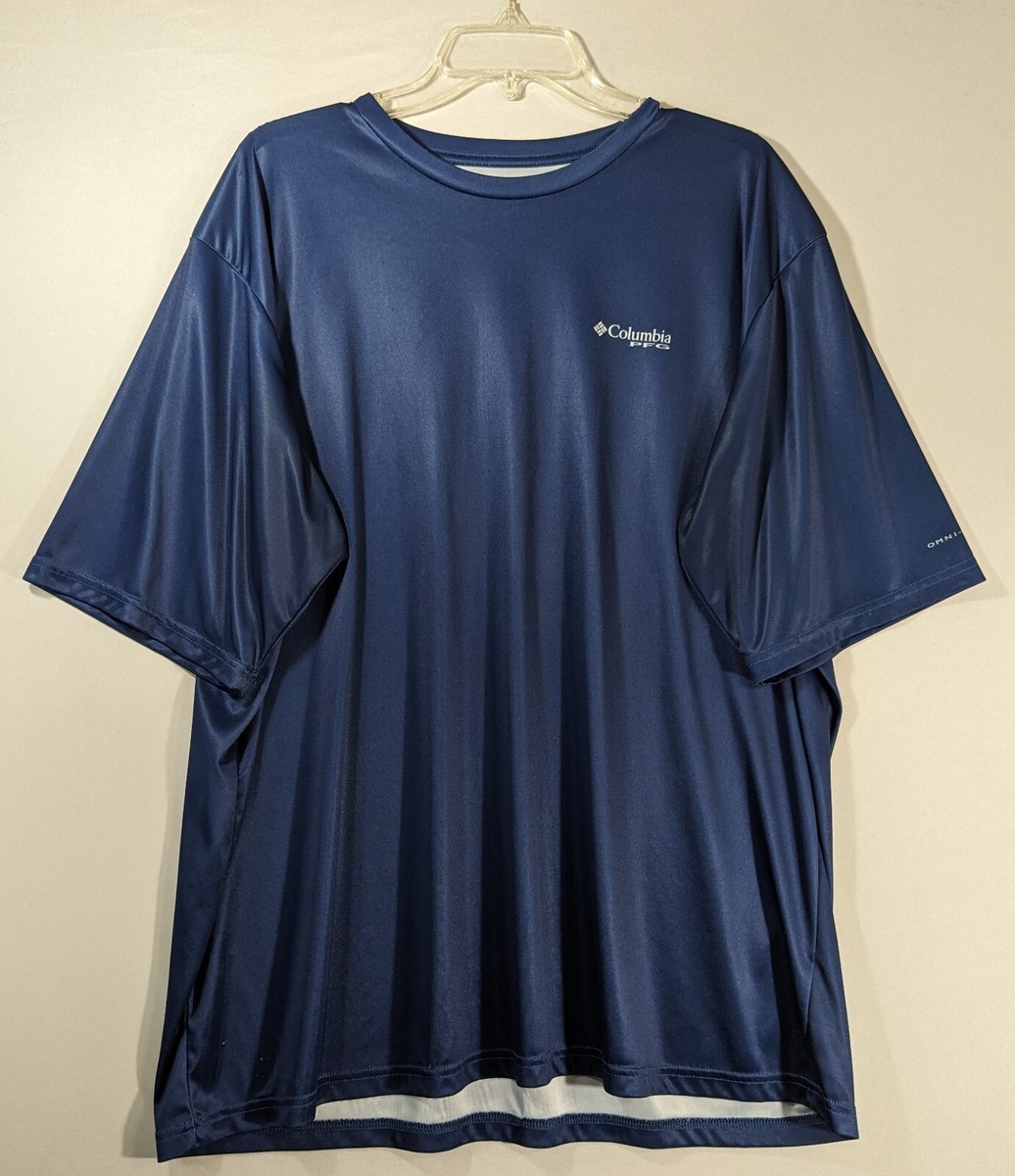 Columbia PFG Terminal Tackle Short Sleeve T-Shirt Size XL Blue