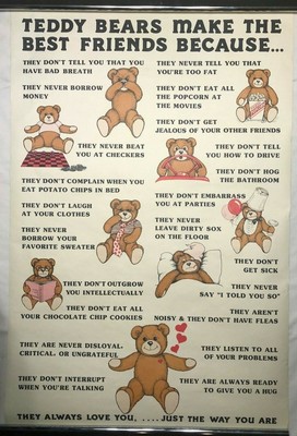 teddy bears make the best friends because