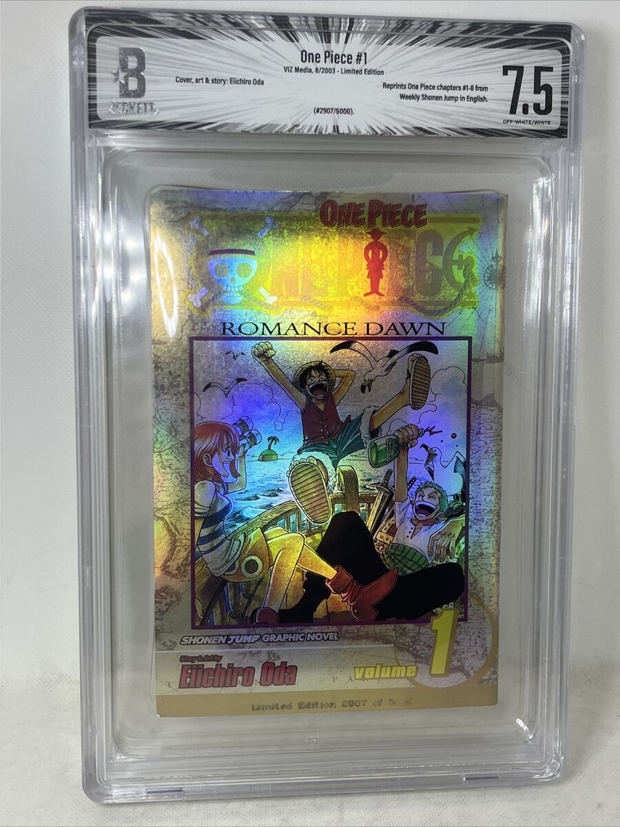 One Piece 7.5 Beckett CBCS Volume 1 Gold Foil Limited One Piece 7.5 Beckett CBCS Volume 1 Gold Foil Limited