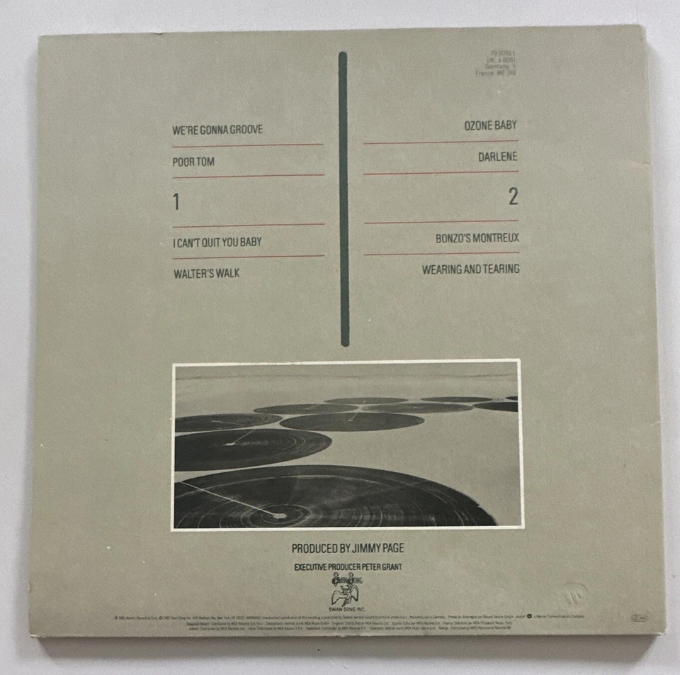 Led Zeppelin - Coda - Vinyl LP Album Record 1982 Swan song Ex / Nm Nice Copy - Image 3 of 4