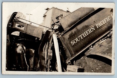 Park Place Oregon OR Postcard RPPC Photo Portland Disaster Train Wreck #1 c1910s
