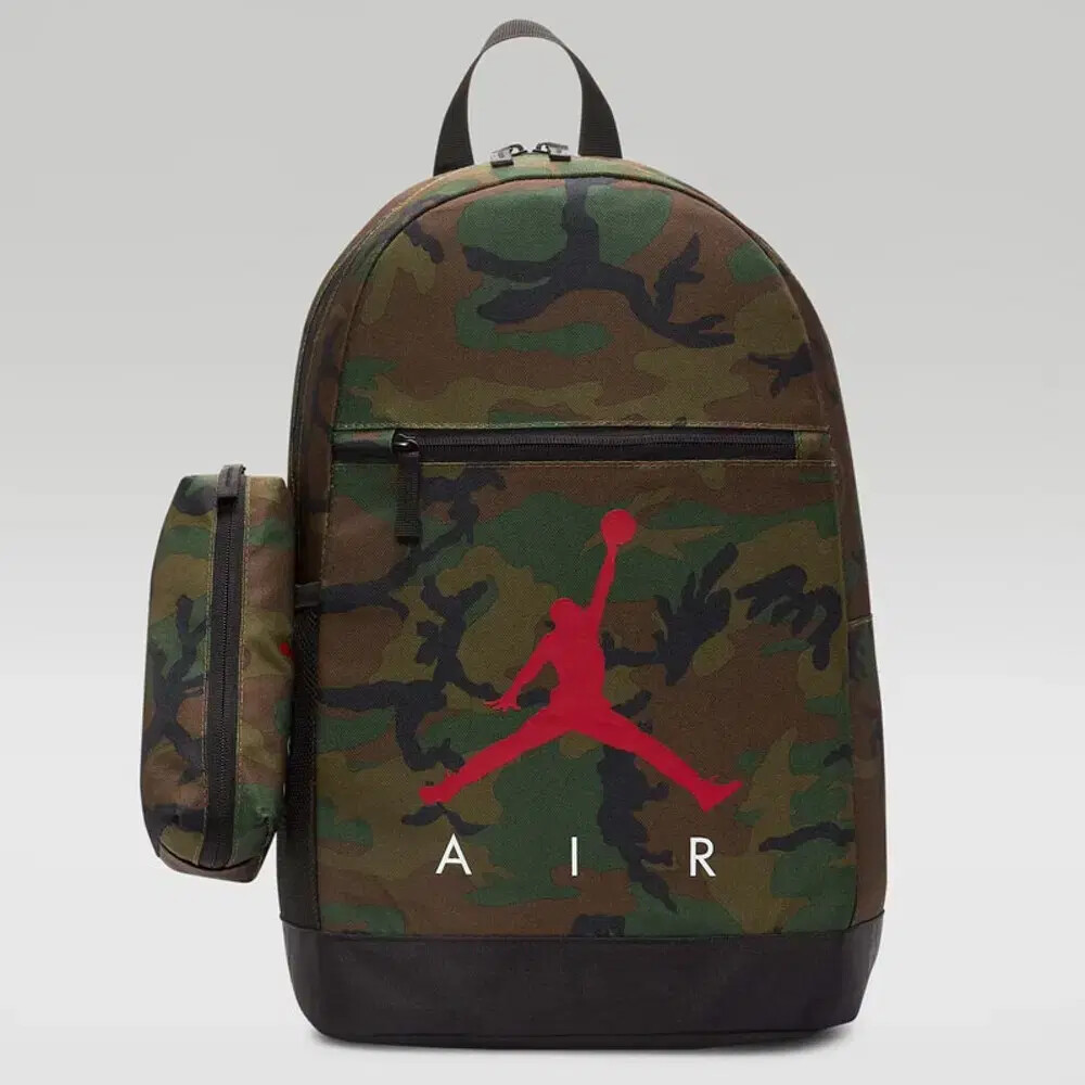 Nike Air Jordan Camo Backpack for Students Hiking Travel Naco Tab