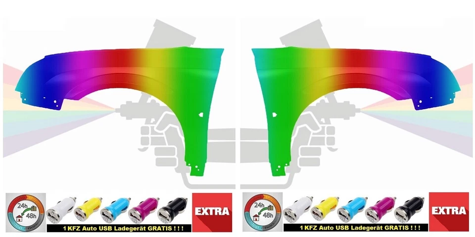 Kotflügel VW Golf PLUS Links oder Rechts Wunschfarbe 05-14 Neu Lackiert - Bild 3 von 3
