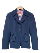 Women’s Vintage Christian Lacroix Bazar Jacket Blazer Wool Navy Eur 40 U.k. 12