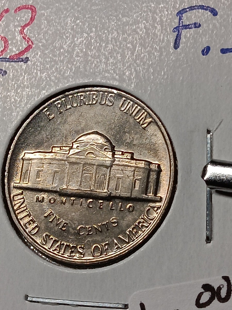 1963- Jefferson Nickel Fullsteps AU/MS CHOICE Full J/308 | eBay