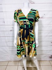 The Webster Miami At Target Womens Faux Wrap Dress Sz S Multicolor Short Sleeve
