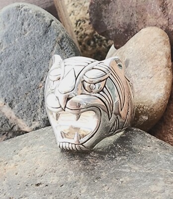 John Hardy Tiger Ring 17.8gr  Size 10