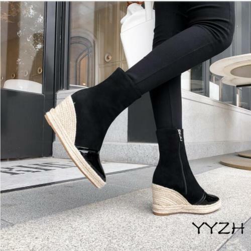 Women Shoes 3 Inch Wedge Heel Pointed 