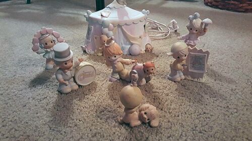 Precious Moments Sammy's Circus 1993 (All Characters + Tent Night Light) - Picture 1 of 8