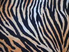 Brand New Tiger Stripe Fabric 100 Cotton by the 1/2 yard 18" x 44"