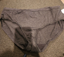 New Fruit of the Loom Women signature grey panties sz 7 hipster cotton