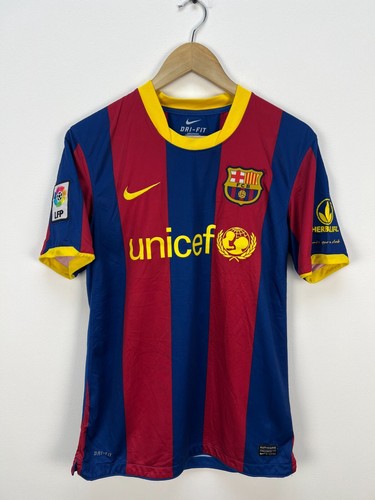Barcelona 2010/2011 Home Shirt Football Soccer Jersey Messi #10 Size M - Picture 2 of 19