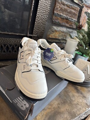 New Balance 550 Sea Salt Black White BB550LWT Mens 8.5 Womens 10