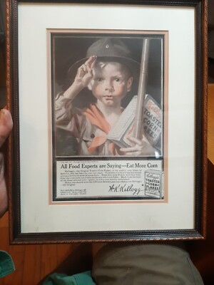 Scout J C Leyendecker Kelloggs Corn Flakes  Ad   Quality Framed Print 15x12