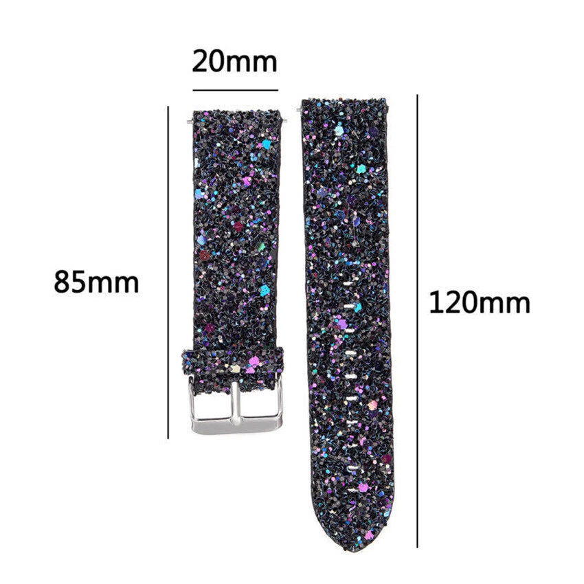 Correa brillante + estuche para Fitbit Versa 2 | Pulsera Versa Lite correa de cuero brillante Foto 2 de 4