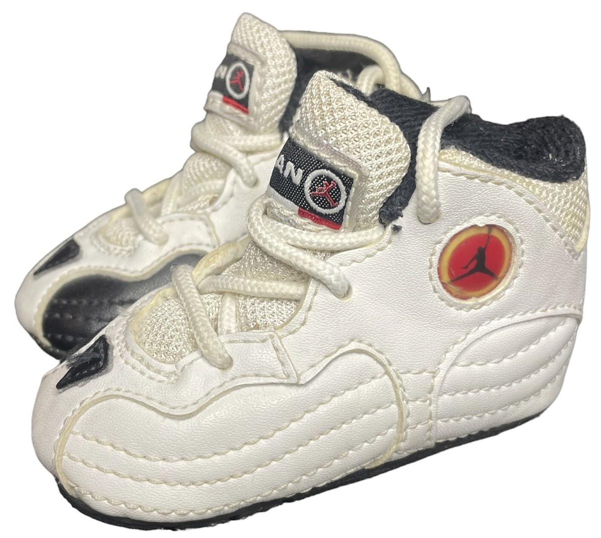 2000s NIKE Jordan Team Black/White INFANT Baby SHOES/Booties 2C