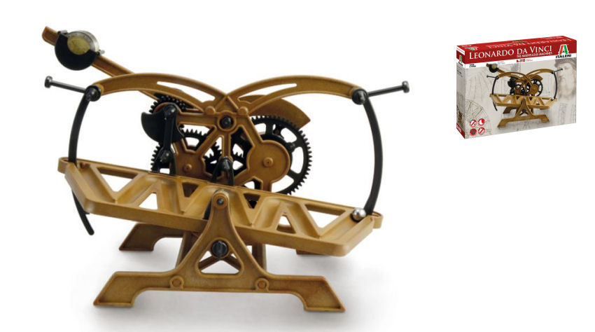 Leonardo Da Vinci Rolling Ball Timer Piattaforma Altalenante Plastic Kit Model