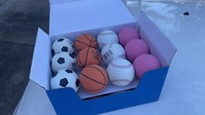 Lot of 24 Rubber Bouncy Ball to a case. 2 1/2" Bounce Sports for Kids and pets