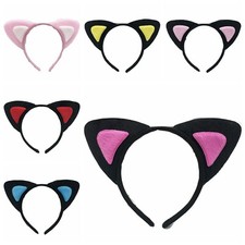 5 Pcs Cute Cat Ears Headband Fluffy Halloween Hair Hoop Washing Dress Cosplay