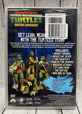 Teenage Mutant Ninja Turtles: Enter Shredder (DVD, 2012) BRAND NEW
