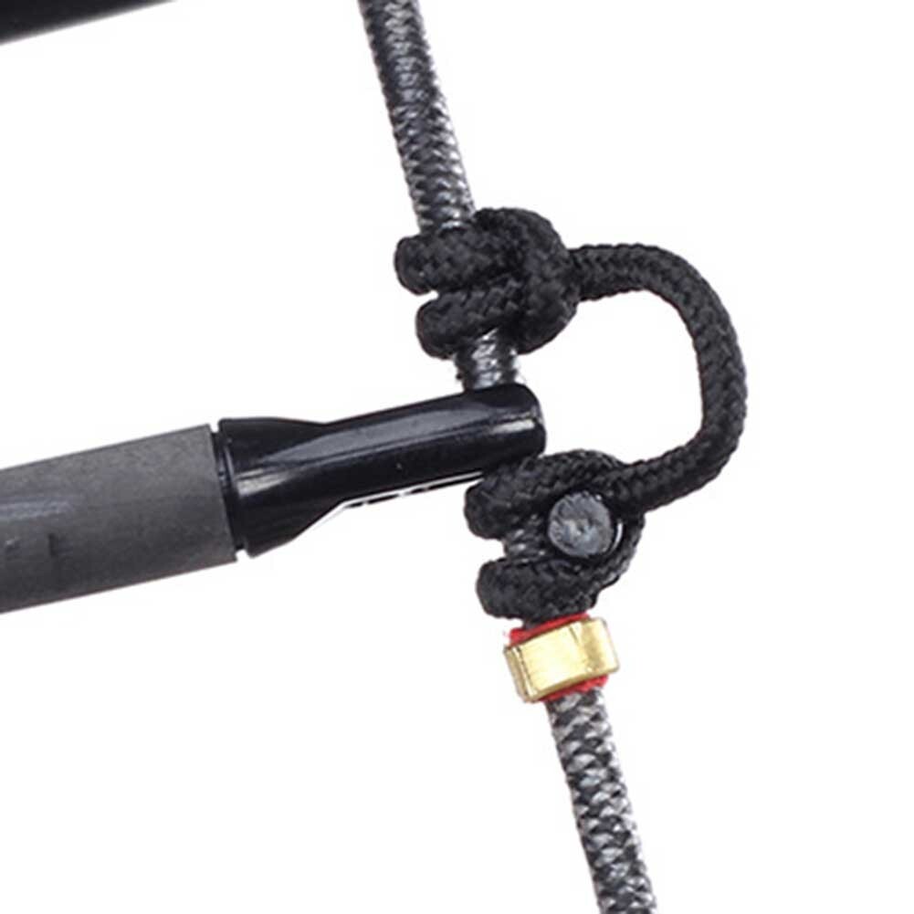 Sturdy Brass String Nock Points for Recurve Bows 5 Sets Red/Black Color