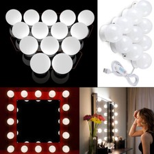 10 Lampadine LED Vanità Trucco Luci 3 Colori Temperatura Specchio Luce per Bagno