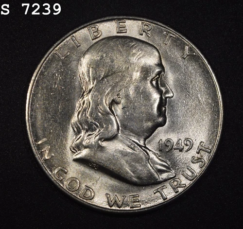 1949-S Franklin Half Dollar "CH BU" *Free S/H After 1st Item*