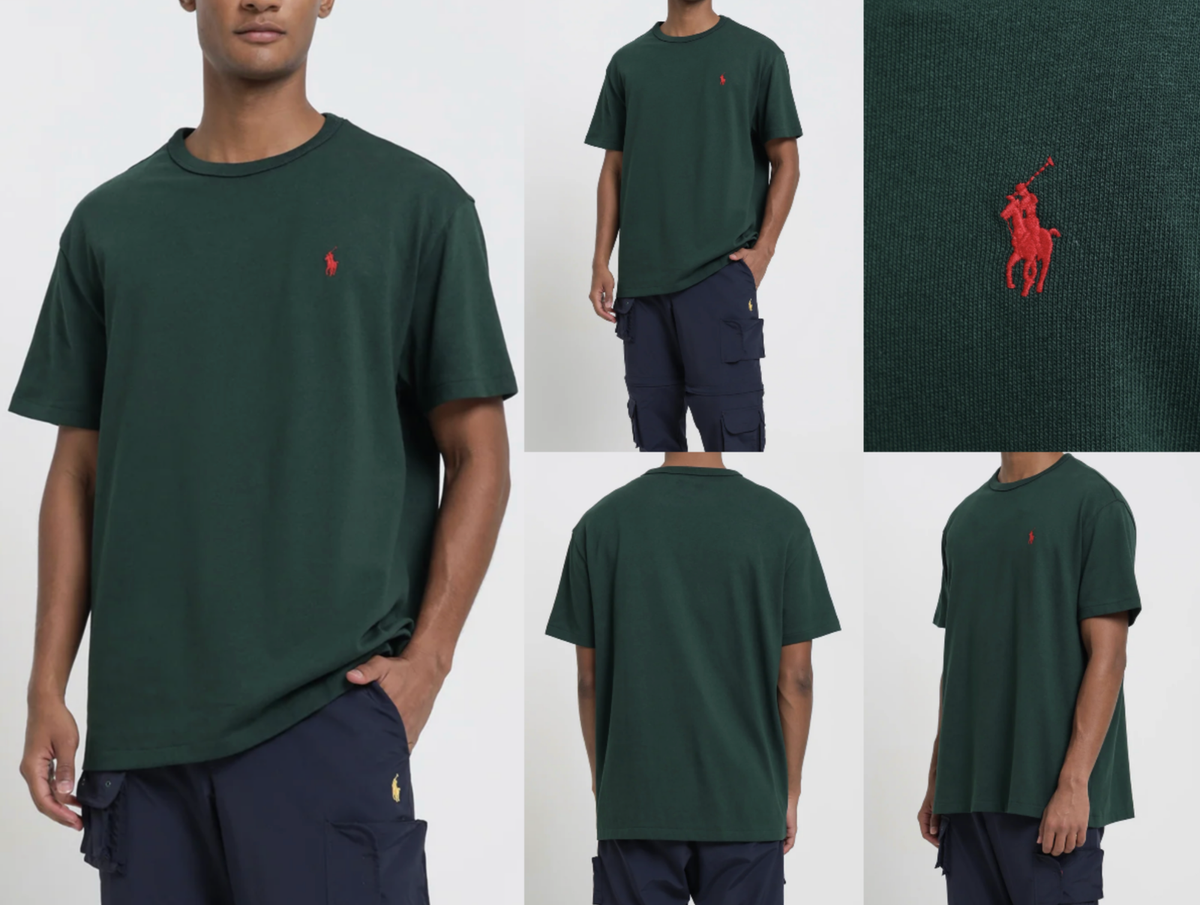 POLO RALPH LAUREN 90s HEAVYWEIGHT TEE T-Shirt Shirt Classic Fit 