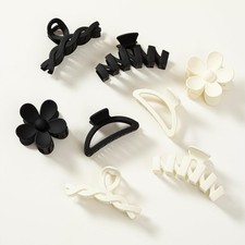 8PCS Hair Clips for Women, Flower Claw Clips for Thick Hair, Non-Slip Hair Ac...