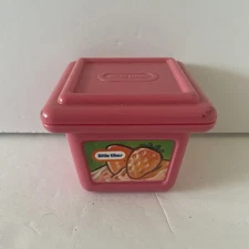 Vintage Little Tikes Strawberry Yogurt Container Pretend Play Food