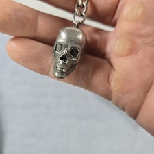 Steel Key Chain 3D Skull 8B