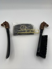 The Rack Wall Plaque - Vtg Shoehorn Brush And Tie Rack Horse Head No.5400