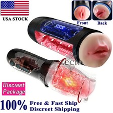 Automatic Handsfree Male Masturbater Cup Stroker Pocket-Pussy Toy Men Lubricants