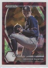 2021 Panini Prizm Draft Picks Burgundy Cracked Ice 18/23 Andrew Painter c2a