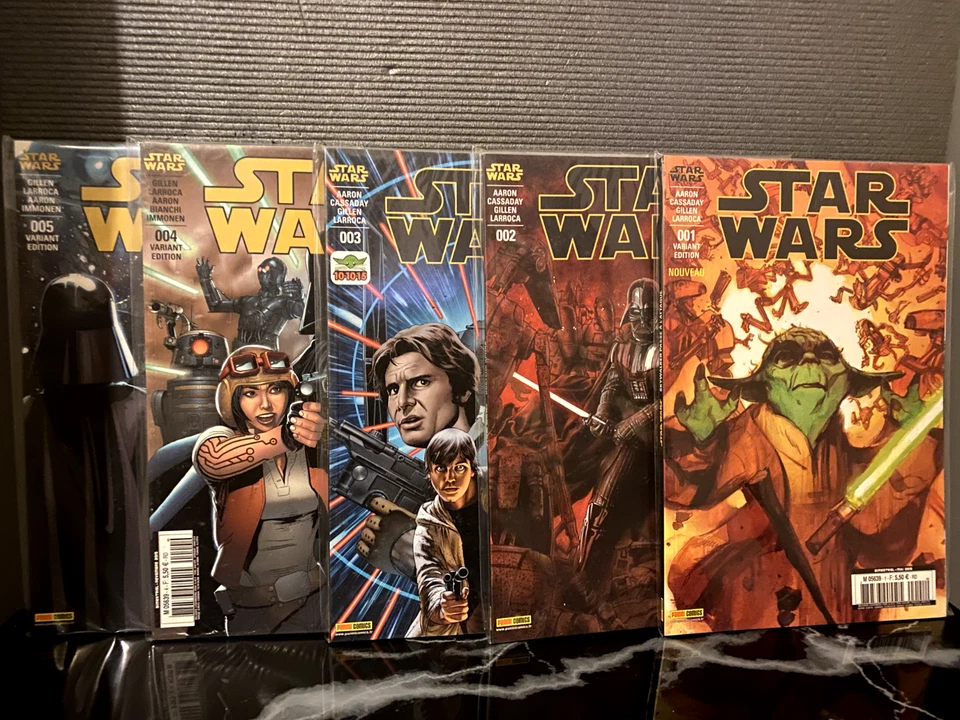 LOT STAR WARS 1 2 3 4 5  MARVEL PANINI COMICS SERIE VARIANT EDITION - Photo 1/1