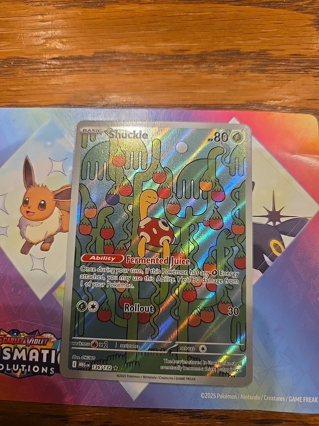 Shuckle 136/132 IR Pokemon Mega Evolution Illustration Rare Holo NM/M