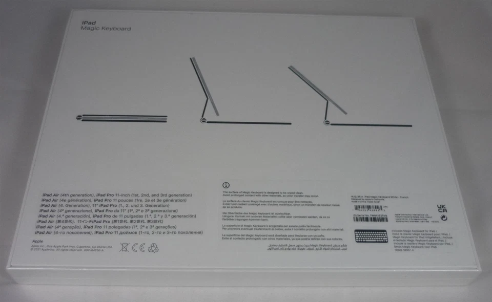 Originale/Ufficiale Apple iPad Air 11 " (M2/M3) / 4 & 5 Magic Tastiera Francese - Immagine 3 di 4